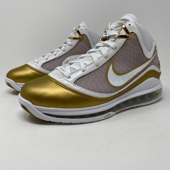 Nike Mens Lebron VII QS China Moon White Leather Lace Up Mid Top Sneaker Size 7